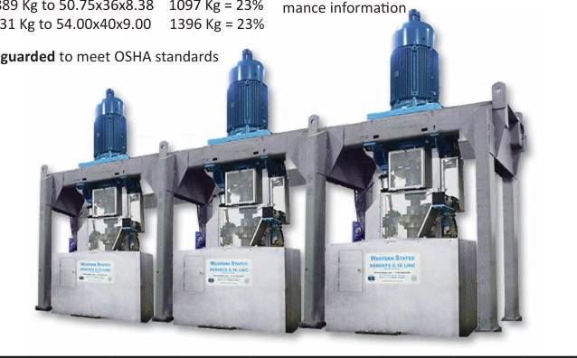 Western States Roberts G-16 LINC batch centrifugal machines