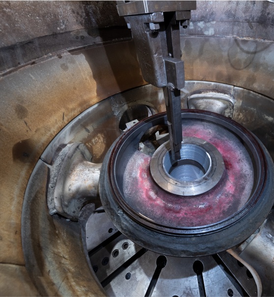 Precision lathe machining of a spare part